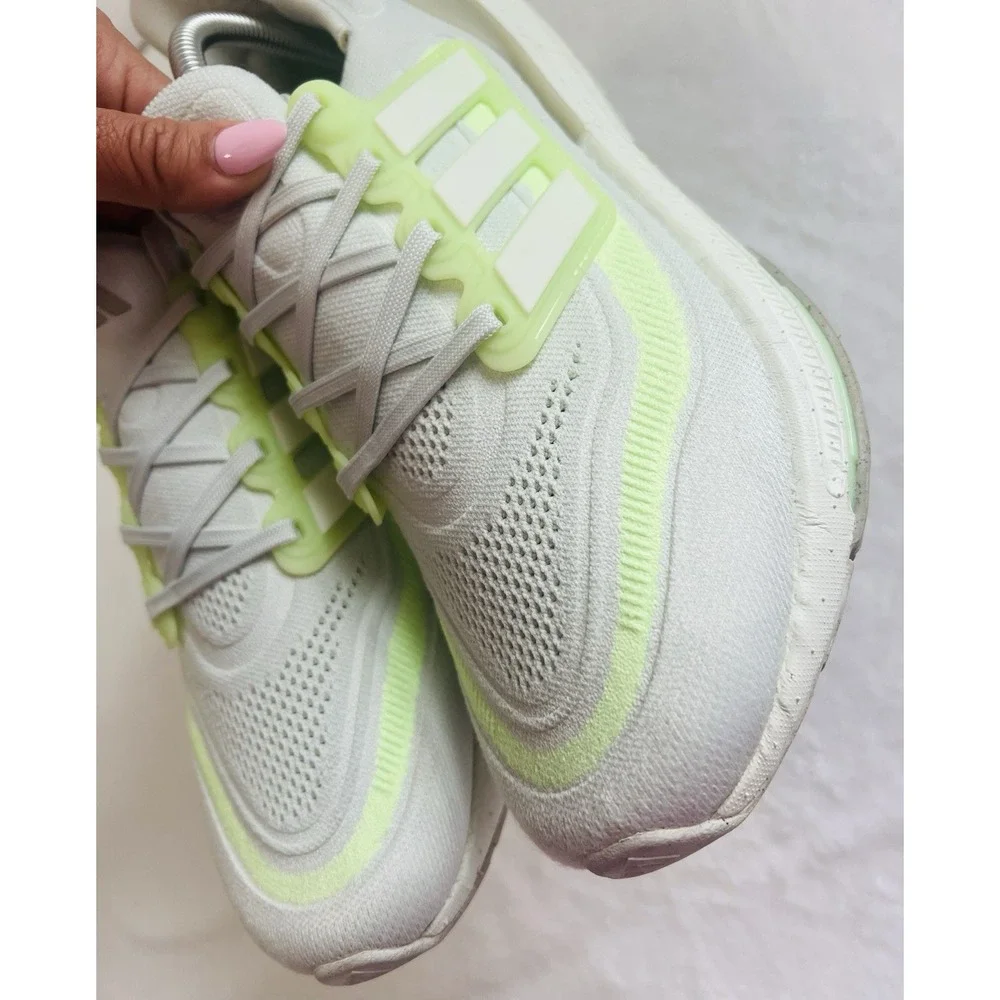 Adidas Ultra Boost Light Womens Training Running Shoes Sneakers Green Spark 10.5
